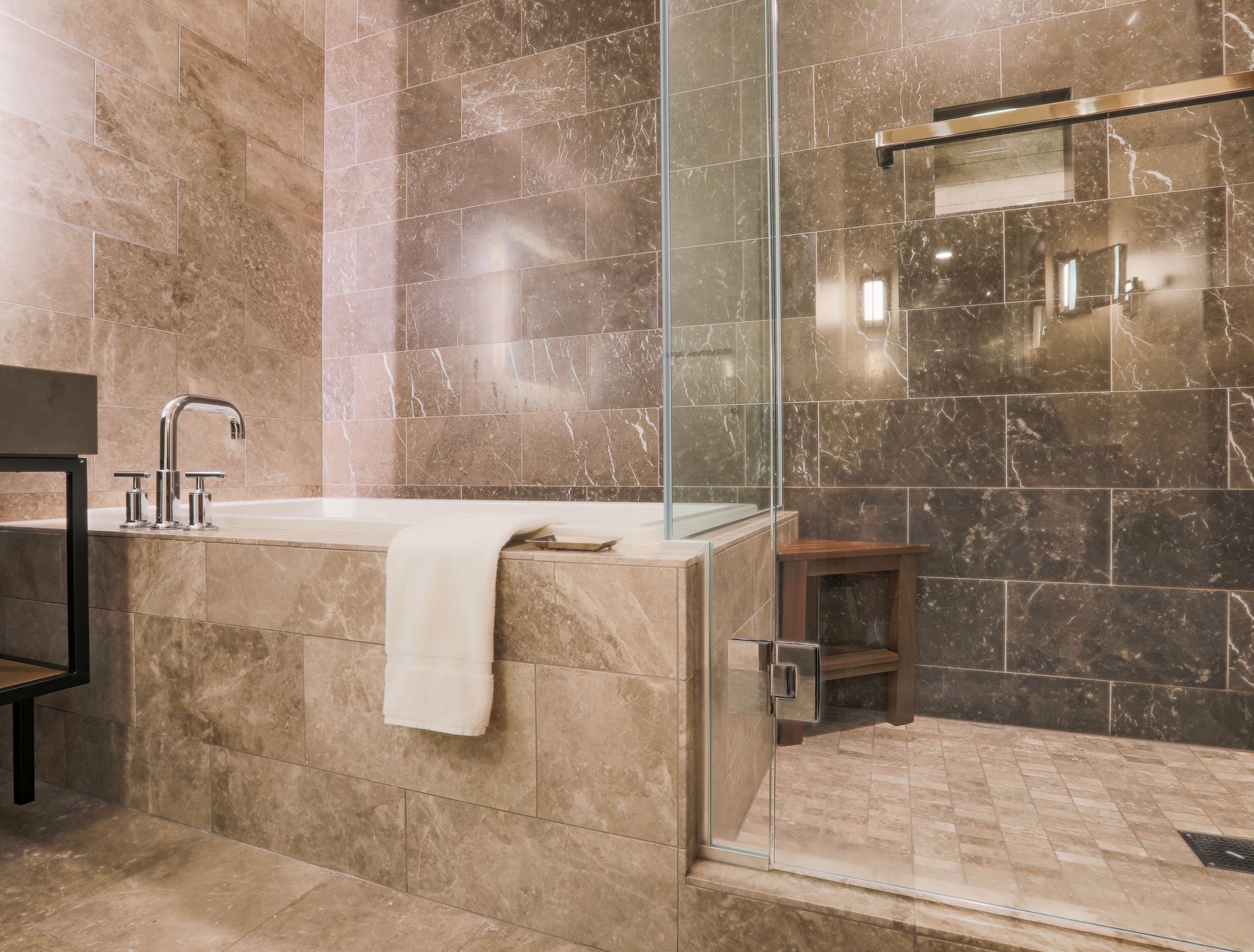 Plumbing and interior construction coordinated by SLM General Contractors