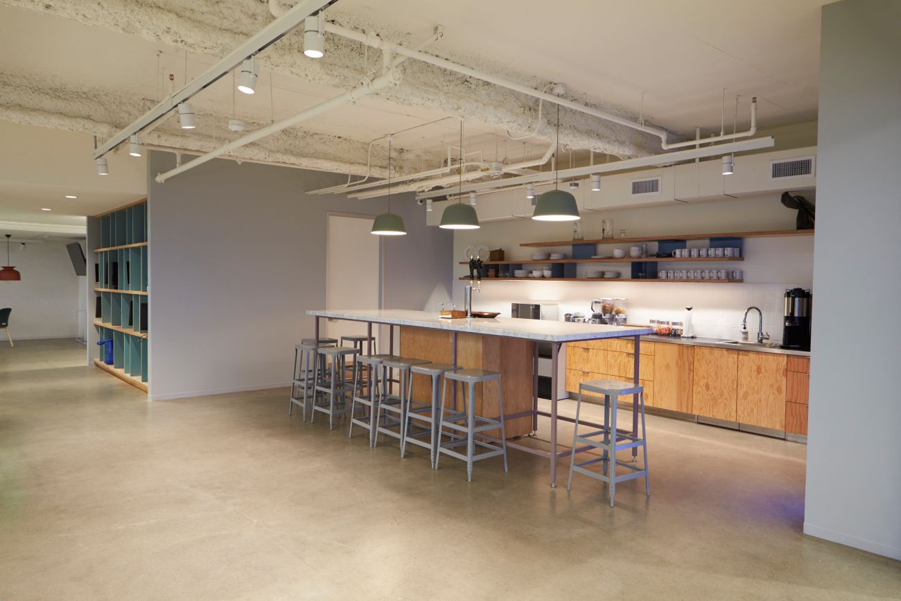 Completed commercial remodeling project by SLM General Contractors