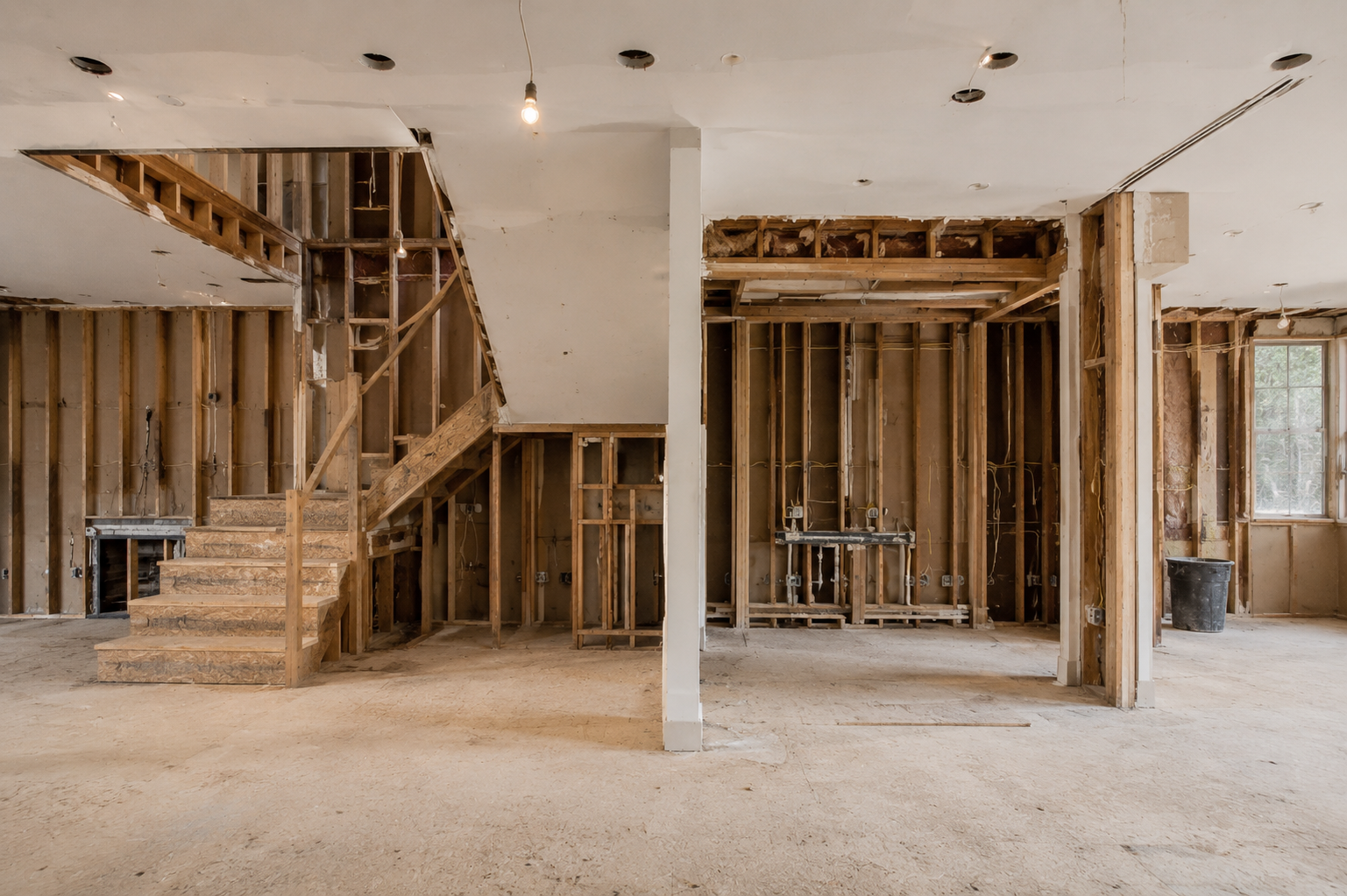 Interior remodeling during