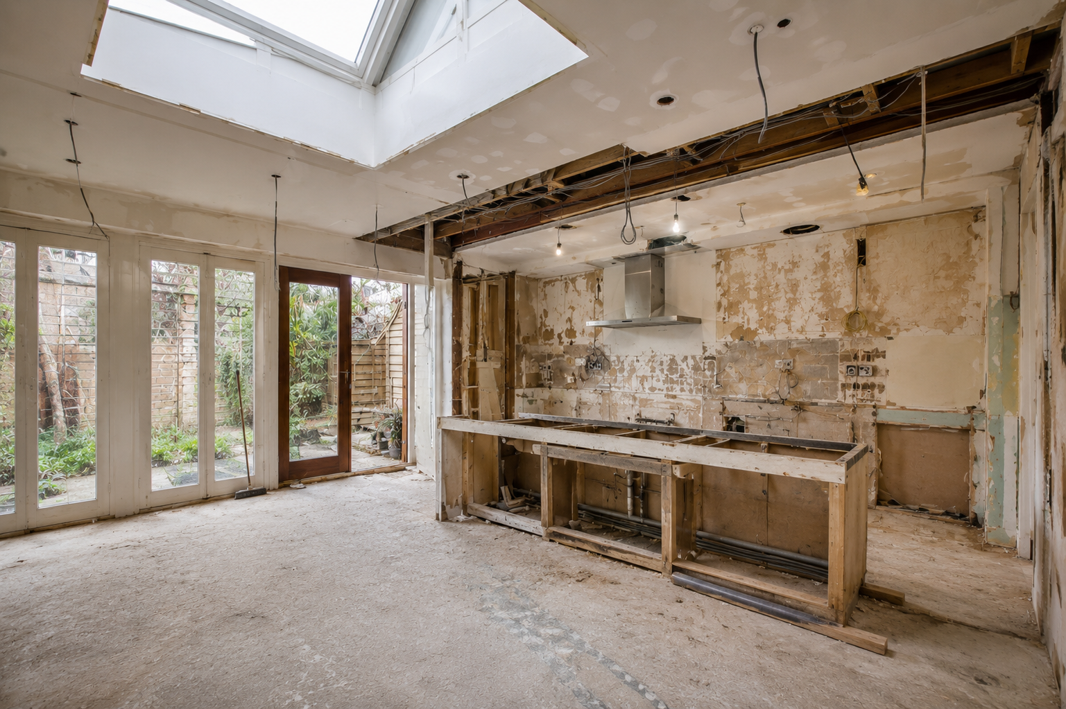 Kitchen remodeling during