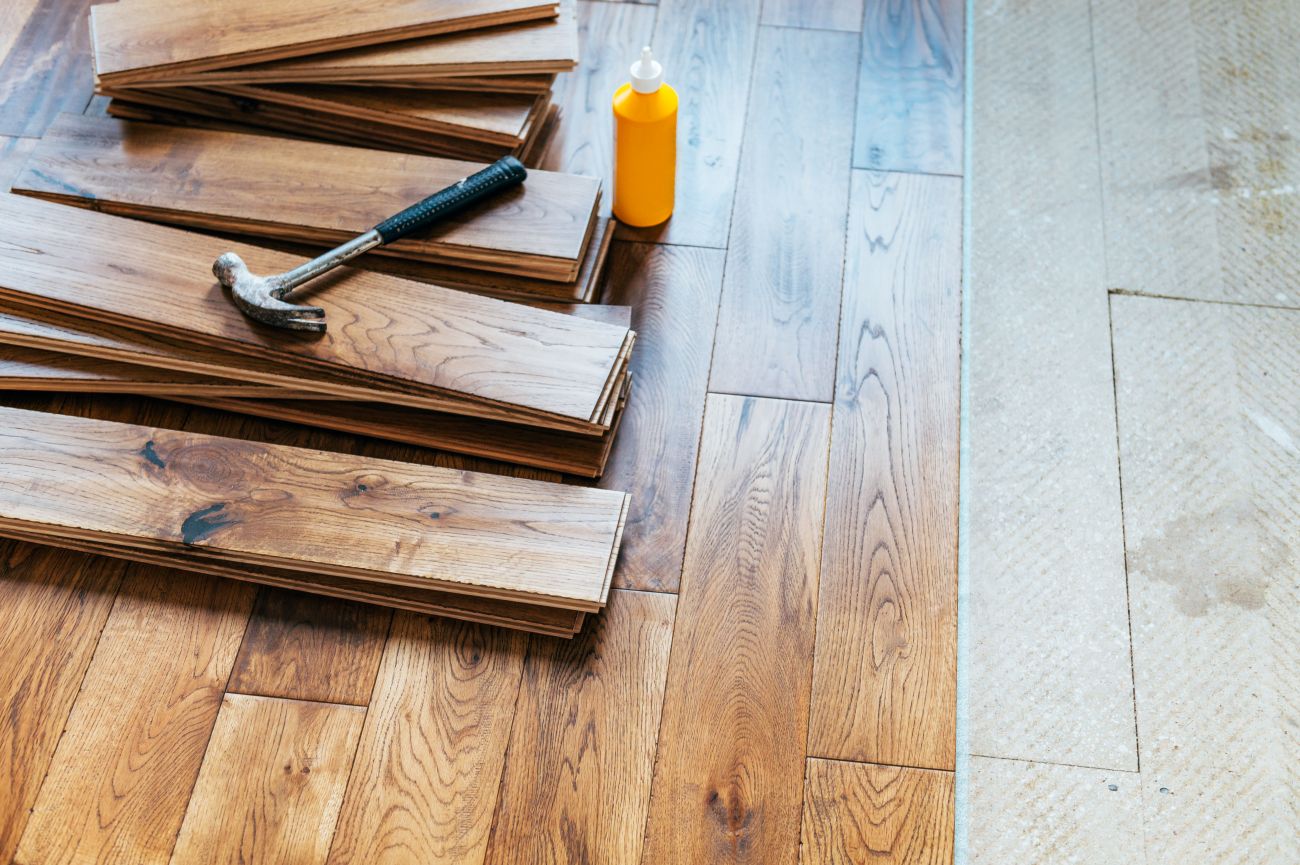Residential and commercial flooring work coordinated by SLM General Contractors