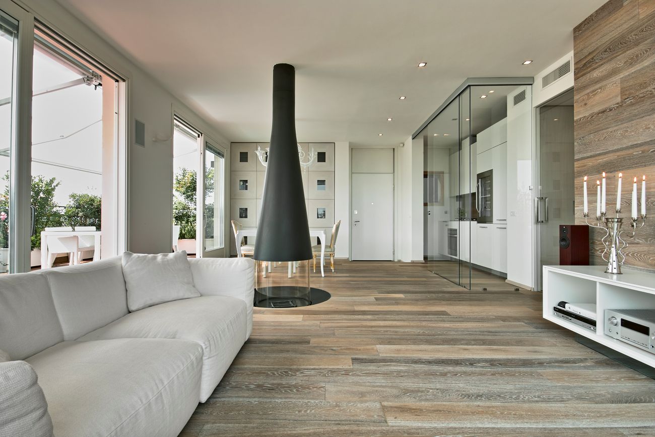 Commercial flooring installation in an office or tenant space