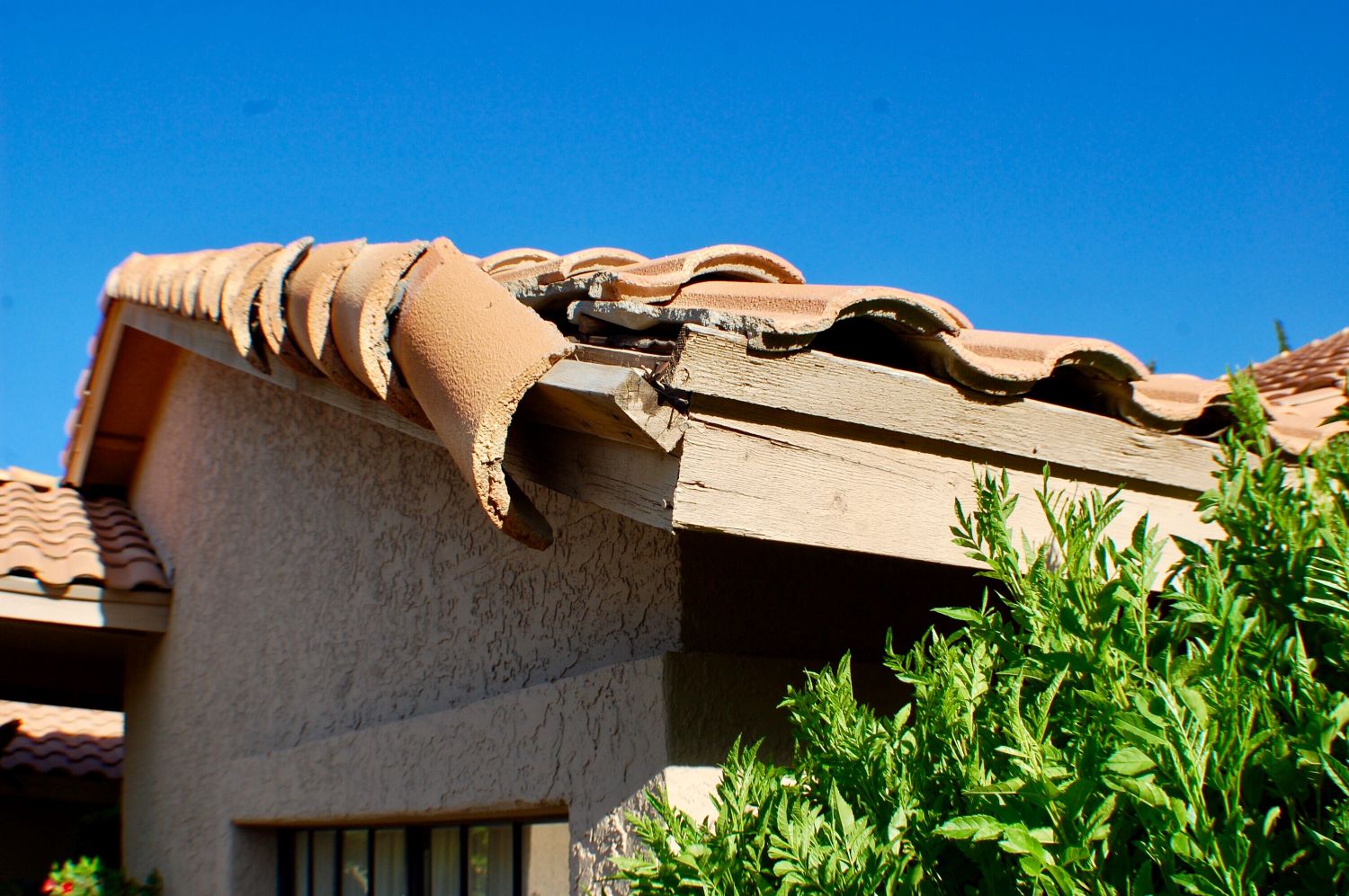 Roof flashing and penetration repair in progress