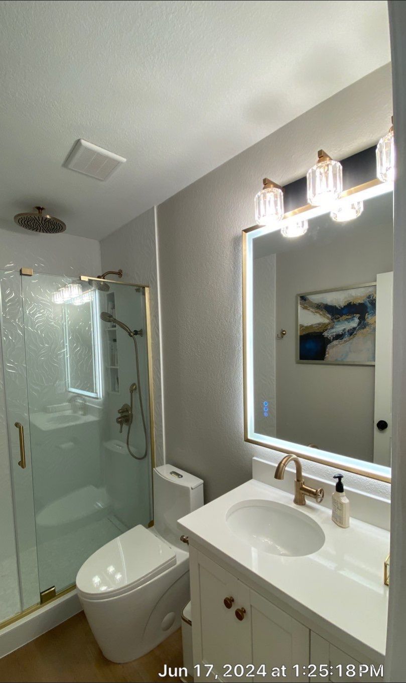 Bathroom remodel project showcase