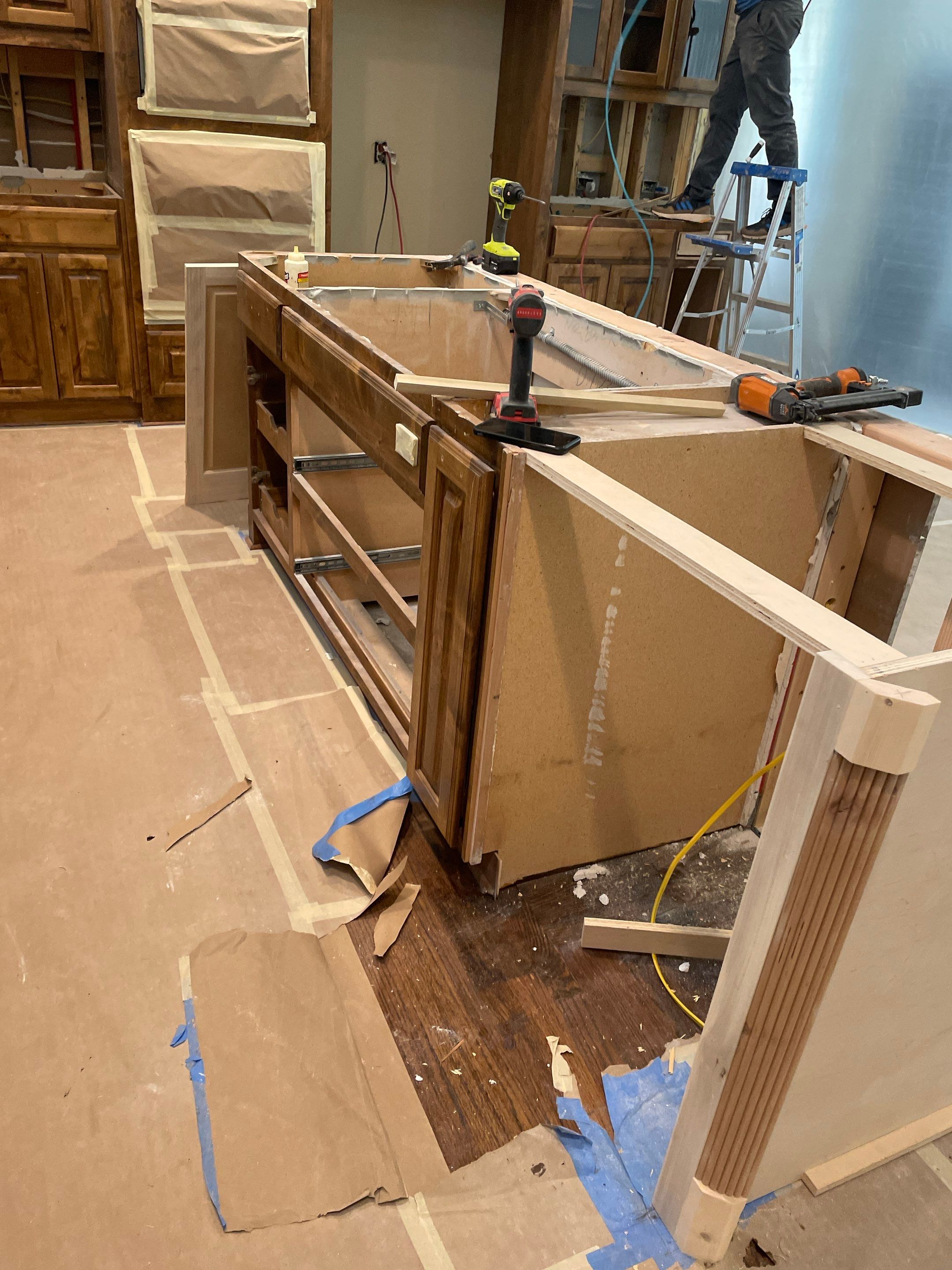 Kitchen during photo one